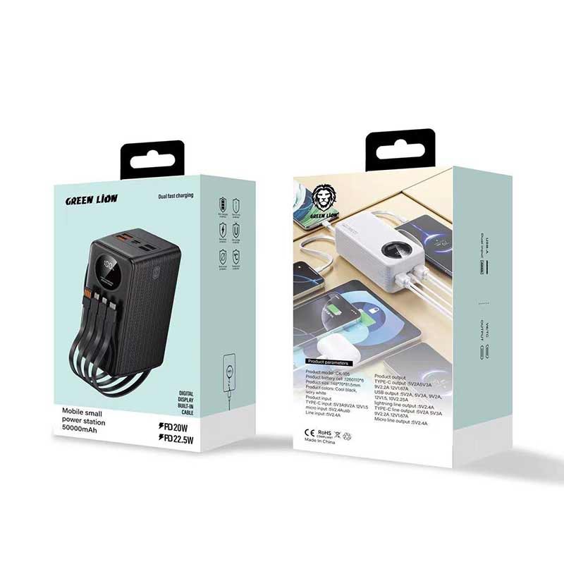 پاوربانک 50000 میلی آمپر Green Lion CK-105