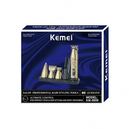 قیمت و خرید ماشین اصلاح 5 کاره کیمی مدل Kemei Km-5859